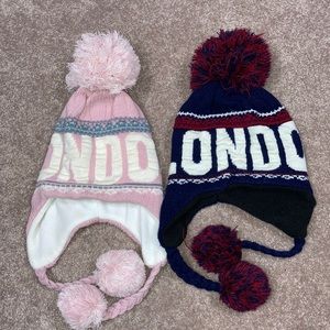 Robin Ruth Pom Pom London beanies fleece lined
